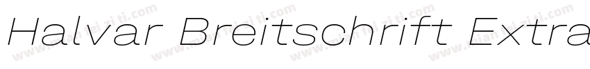 Halvar Breitschrift ExtraBold字体转换